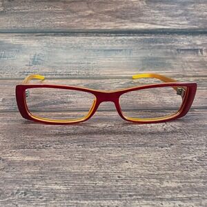 Ray-Ban RB‎ 4058 681 Burgundy Amber Rectangular Eyeglass Frames Made in Italy